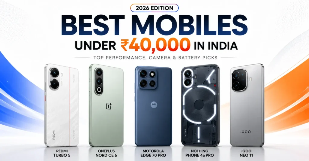 Best Mobiles Under ₹40000 in India