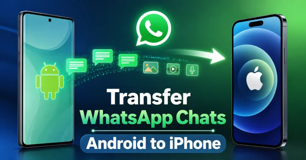 Transfer WhatsApp Chats From Android to iPhone Without Losing Data